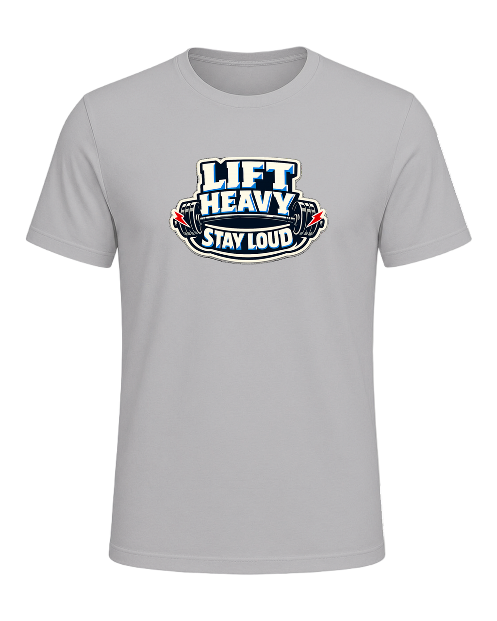 Lift Heavy Stay Loud Tee — Athletic Heather