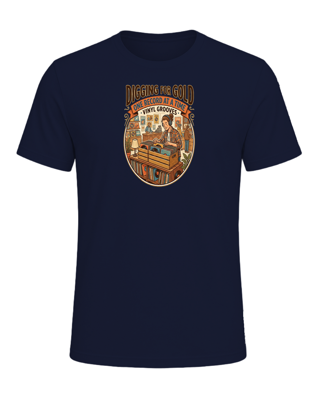 Vinyl Record Digger — Navy