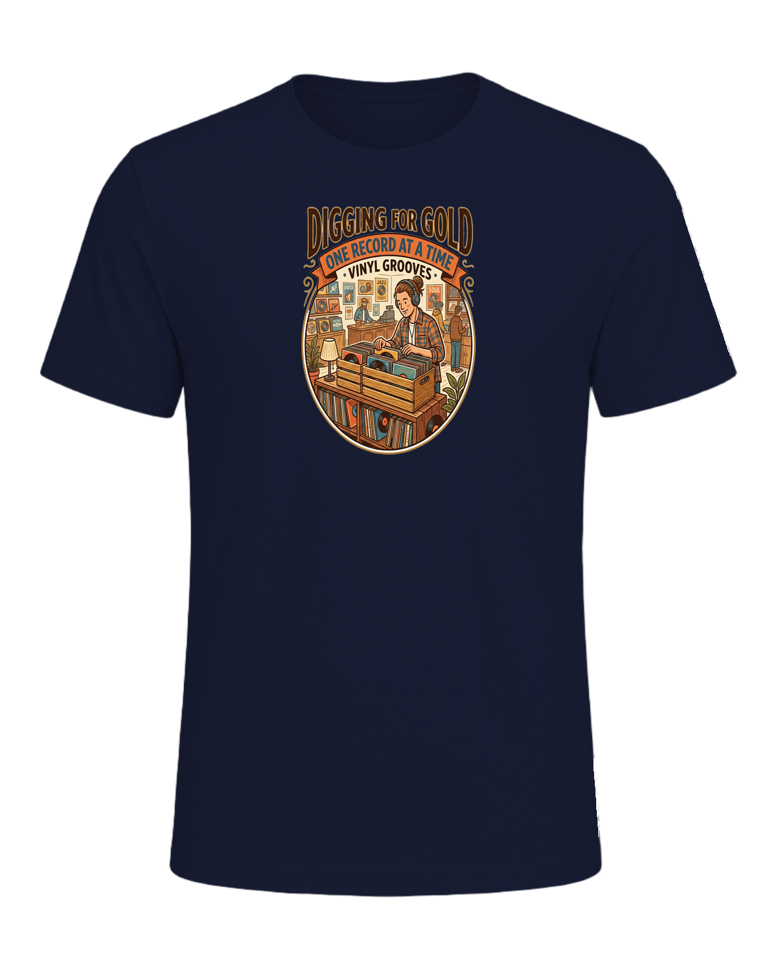 Vinyl Record Digger — Navy