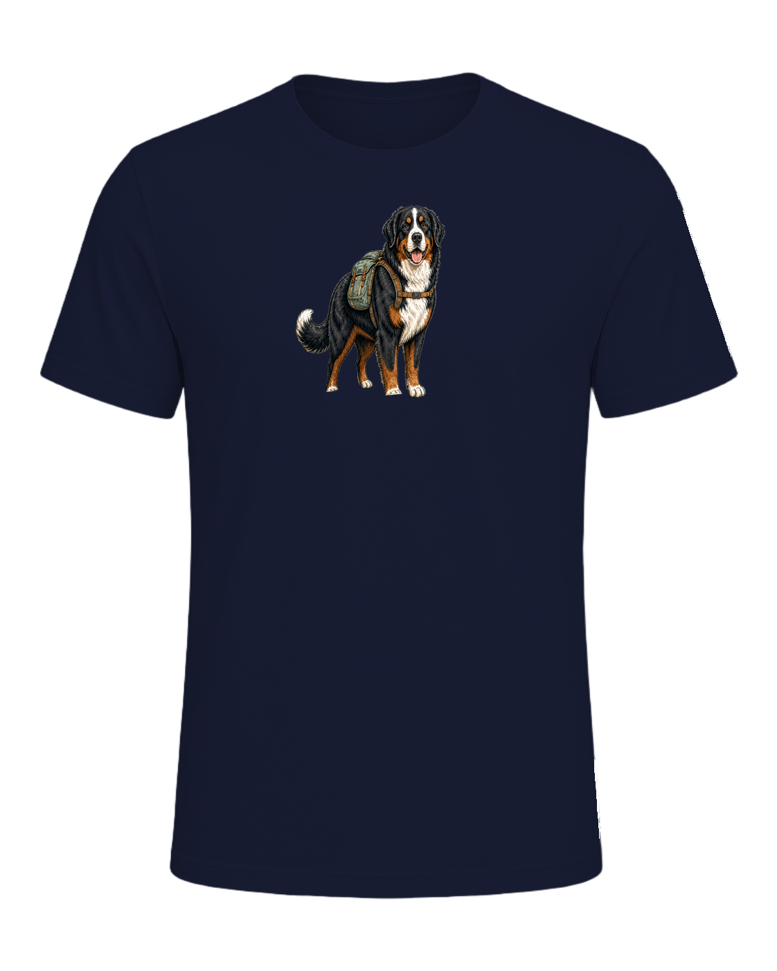 Bernese Mountain Dog Hiking — Navy