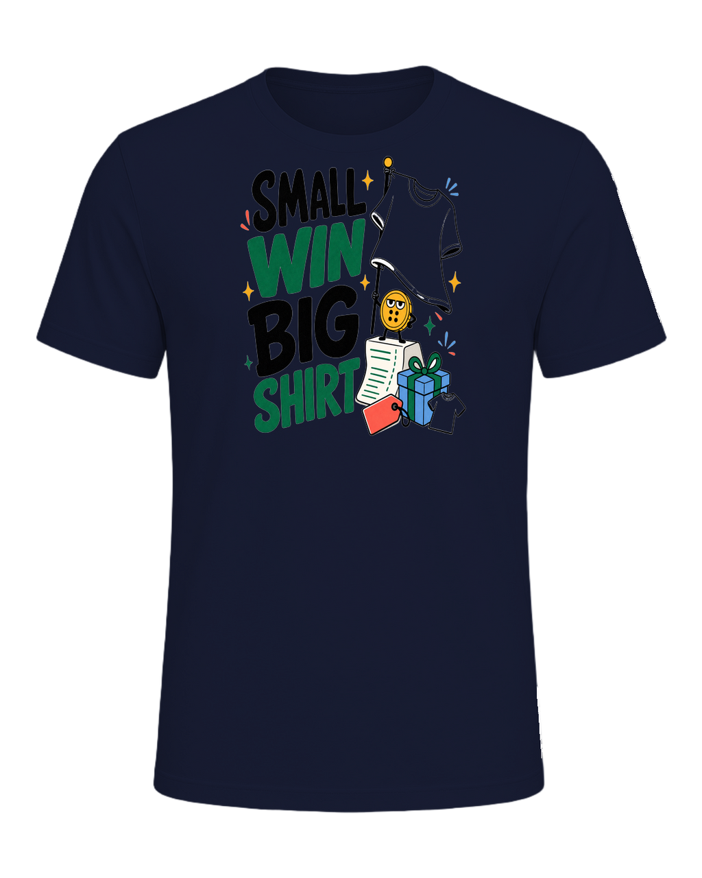 SMALL WIN BIG SHIRT — Navy