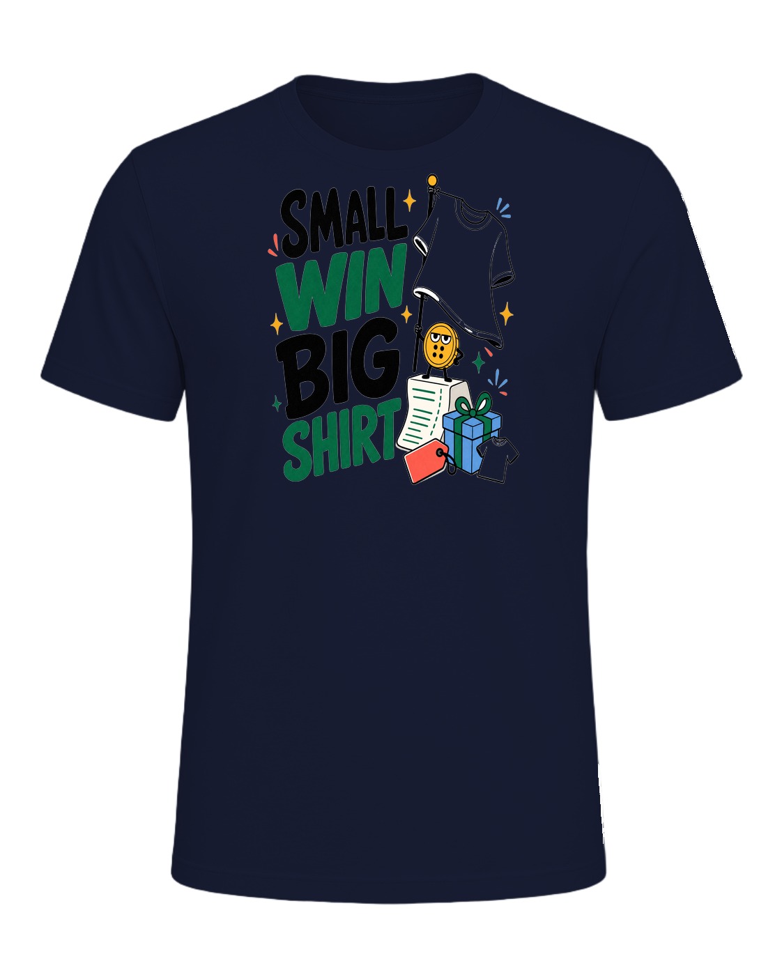 SMALL WIN BIG SHIRT — Navy