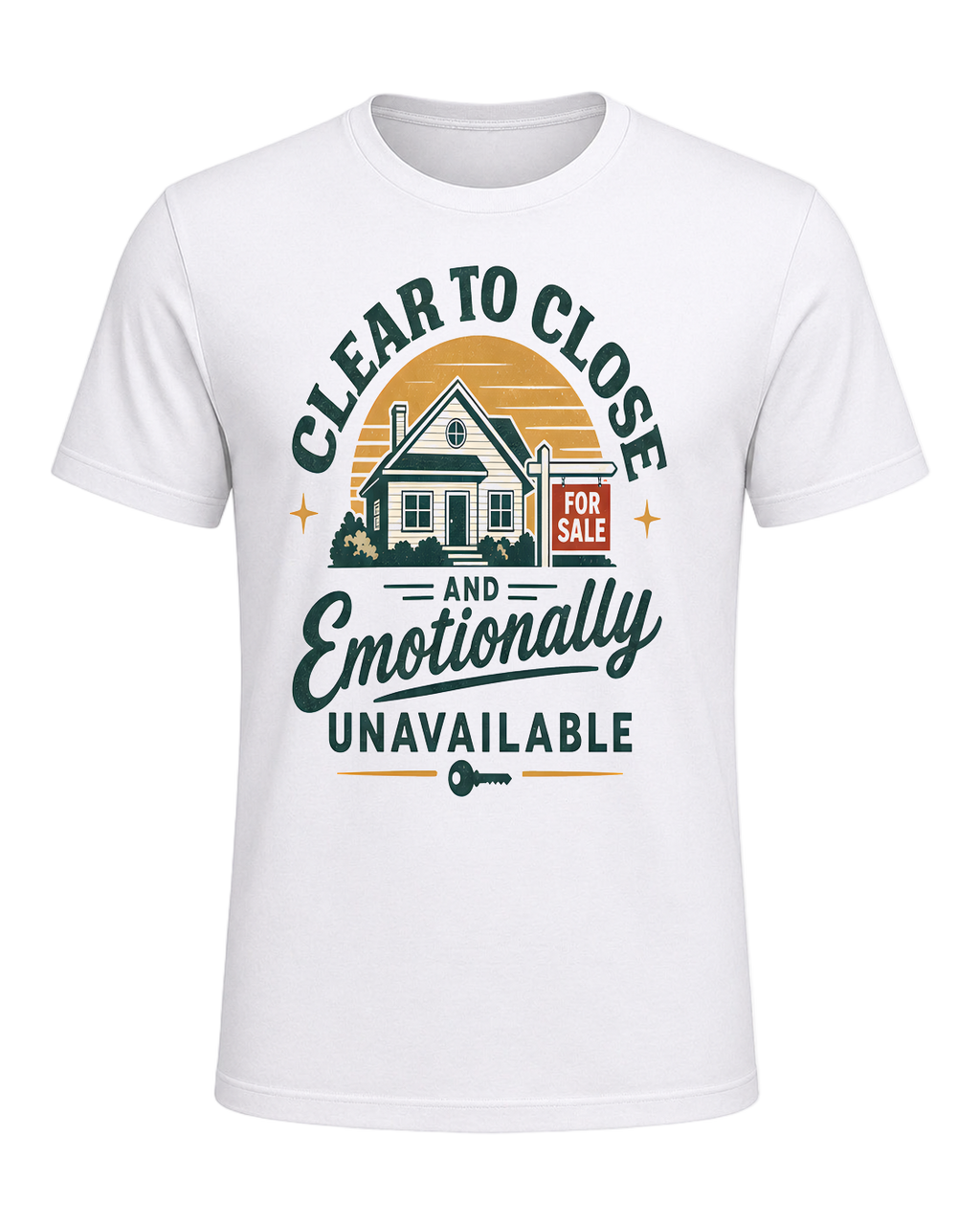 CLEAR TO CLOSE AND EMOTIONALLY UNAVAILABLE — White
