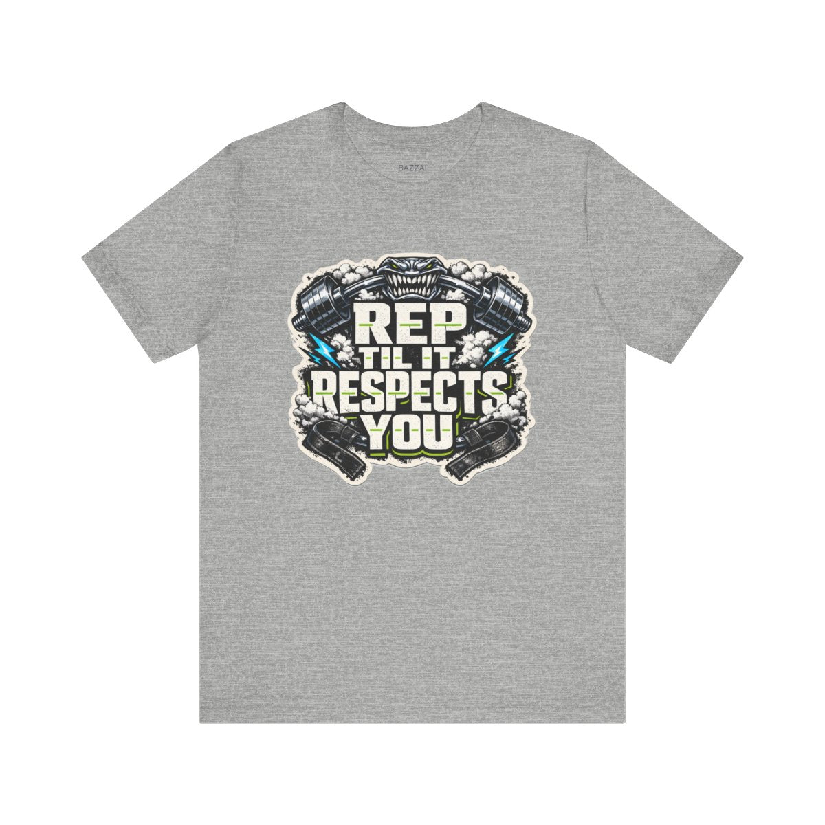 Weightlifting T-Shirt — Rep Til It Respects You — t-shirt design by Reggie