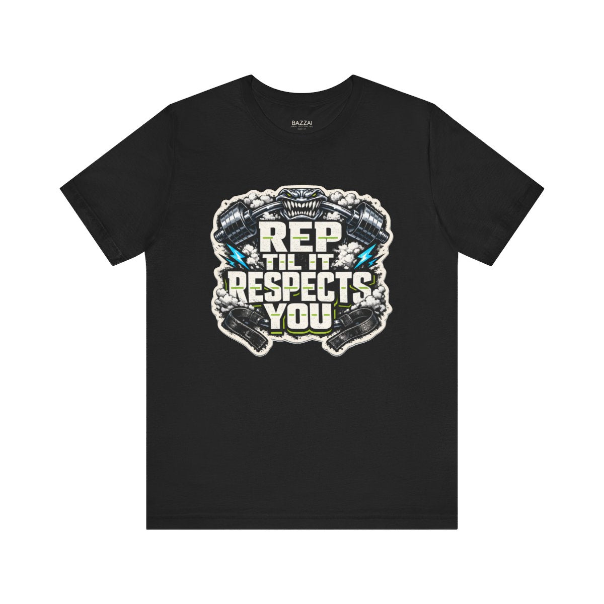 Weightlifting T-Shirt — Rep Til It Respects You — t-shirt design by Reggie