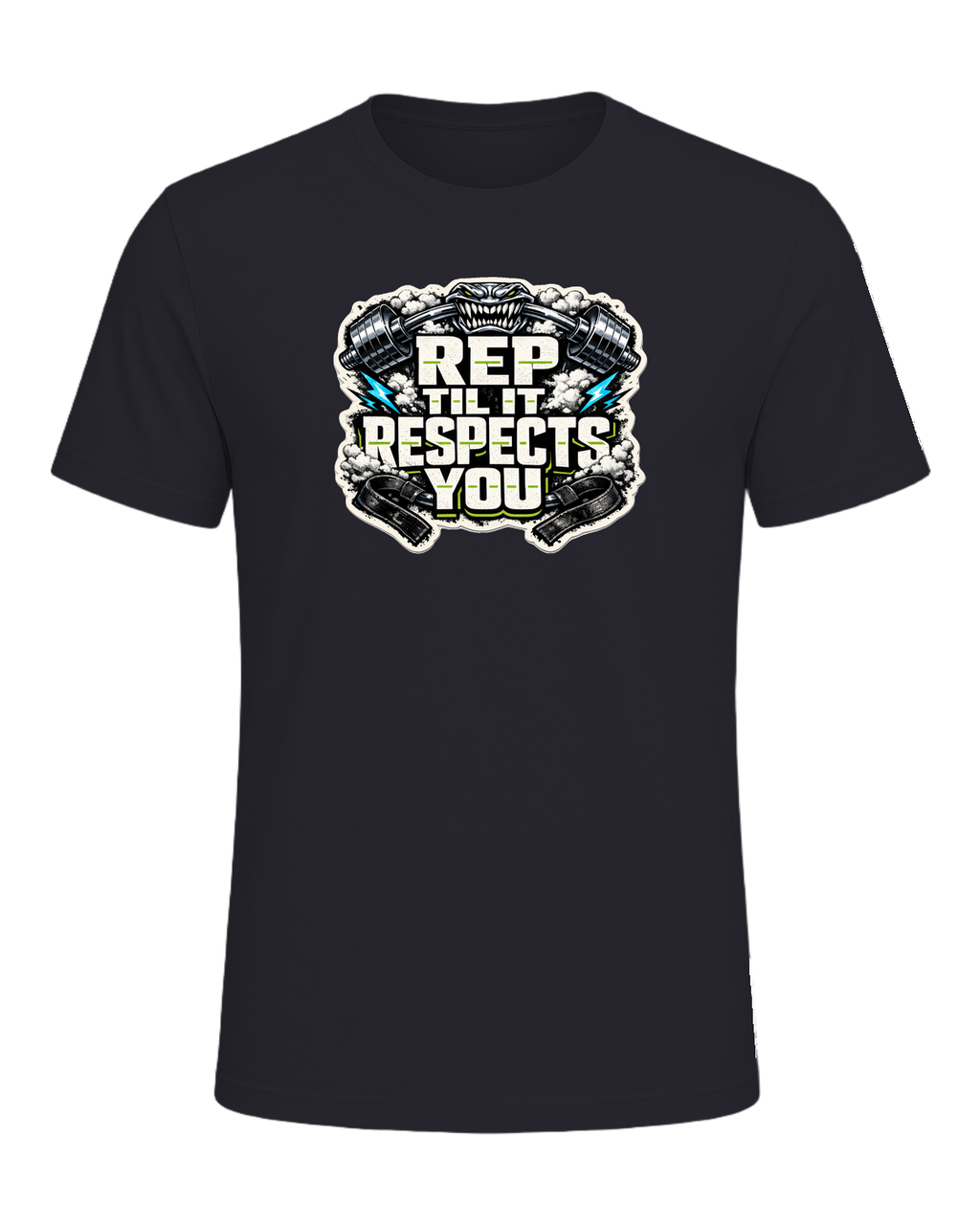 Rep Til It Respects You Tee — Dark Grey