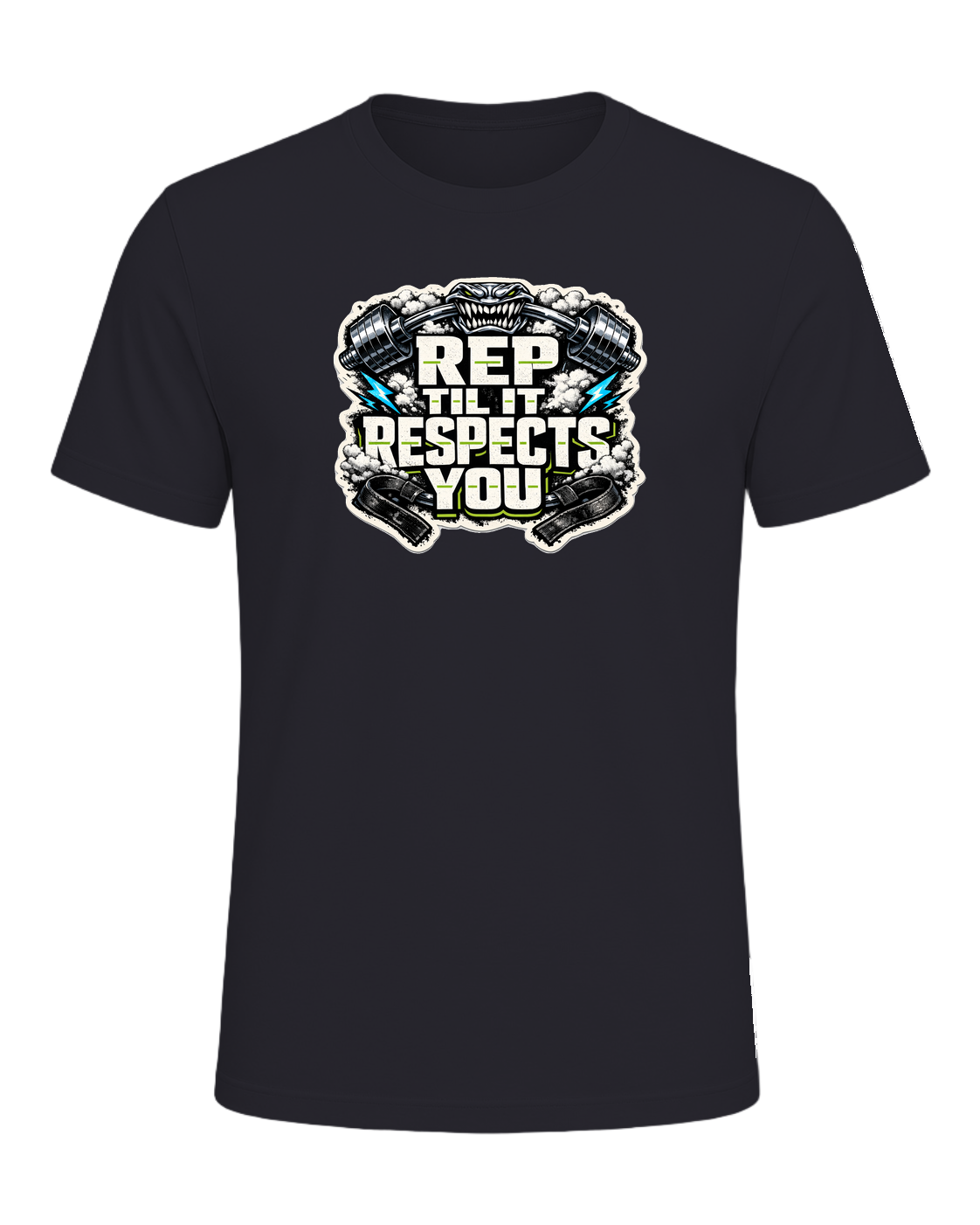 Rep Til It Respects You Tee — Dark Grey