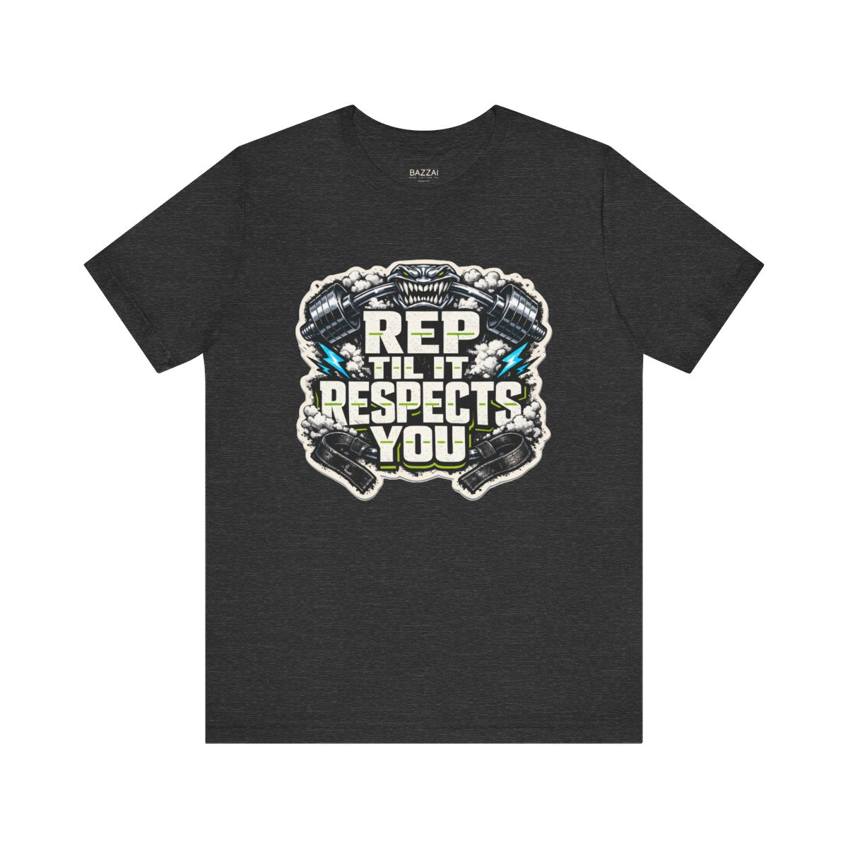 Weightlifting T-Shirt — Rep Til It Respects You — t-shirt design by Reggie