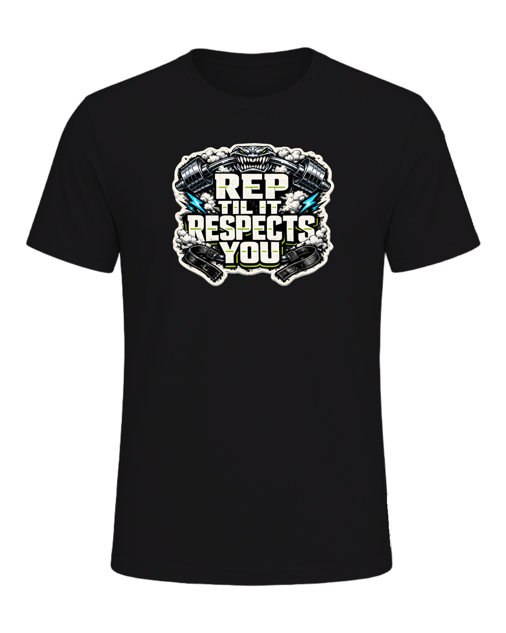 Rep Til It Respects You Tee — Dark Grey Heather