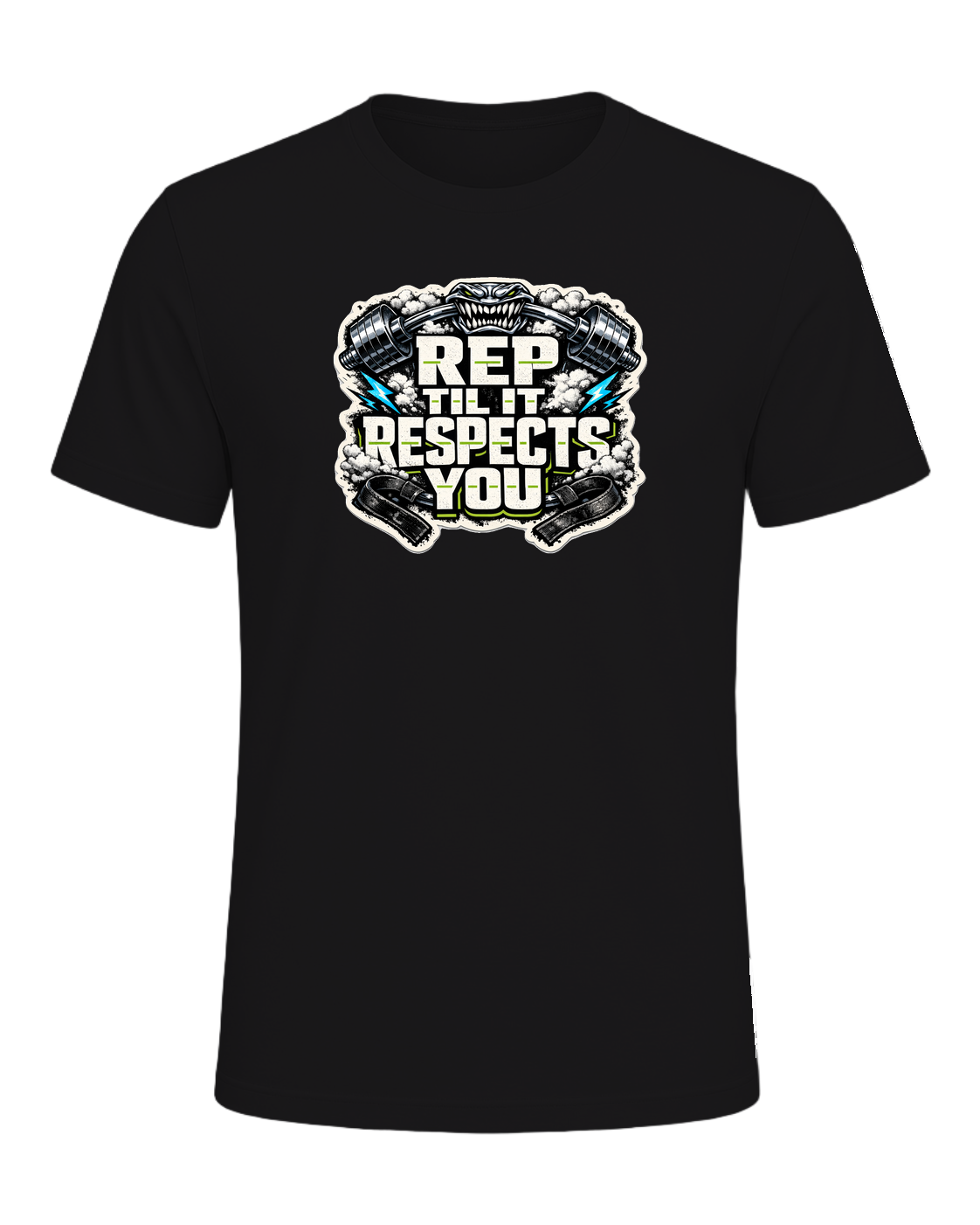 Rep Til It Respects You Tee — Dark Grey Heather