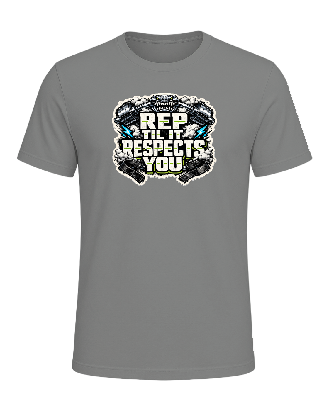 Rep Til It Respects You Tee — Deep Heather