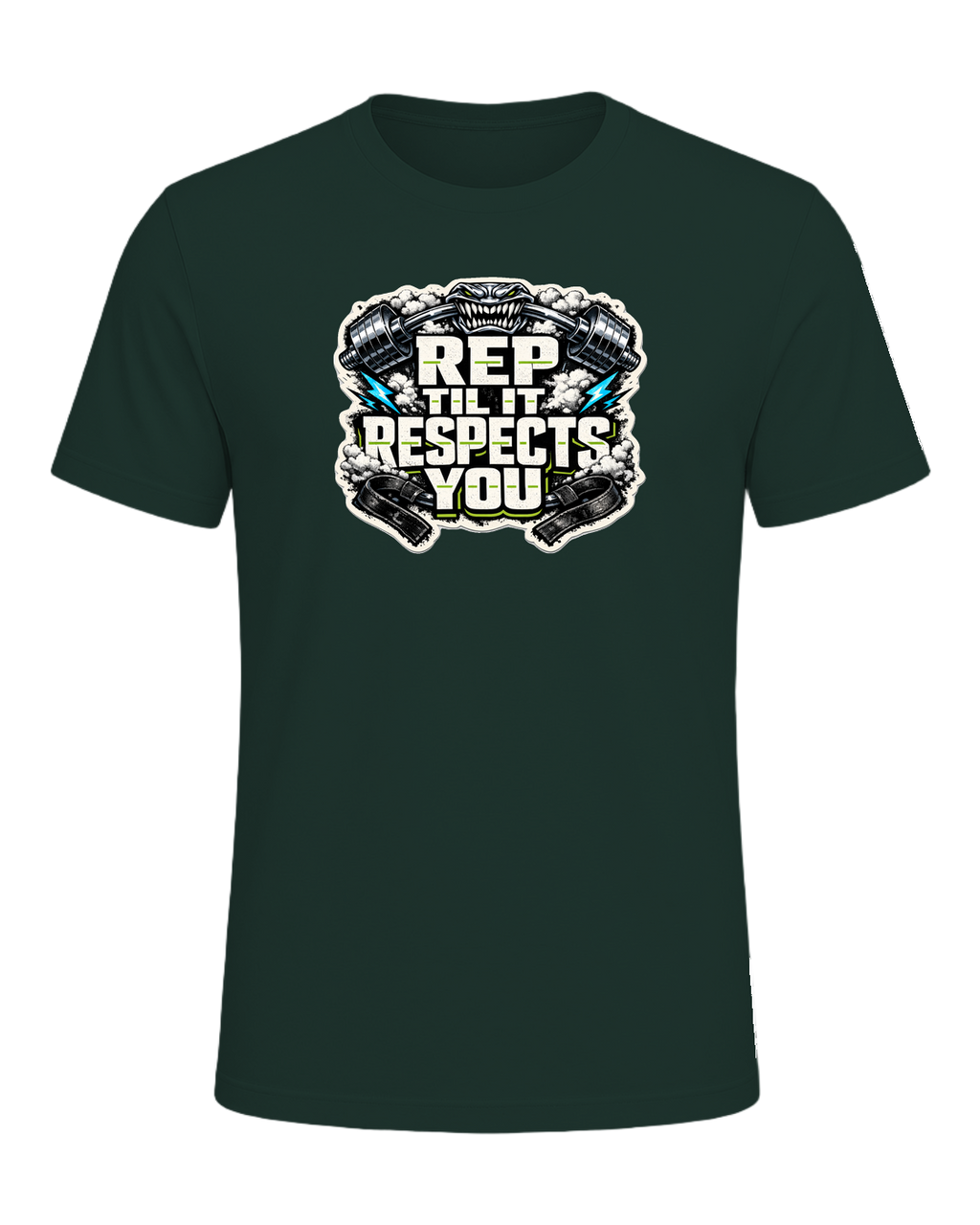 Rep Til It Respects You Tee — Forest