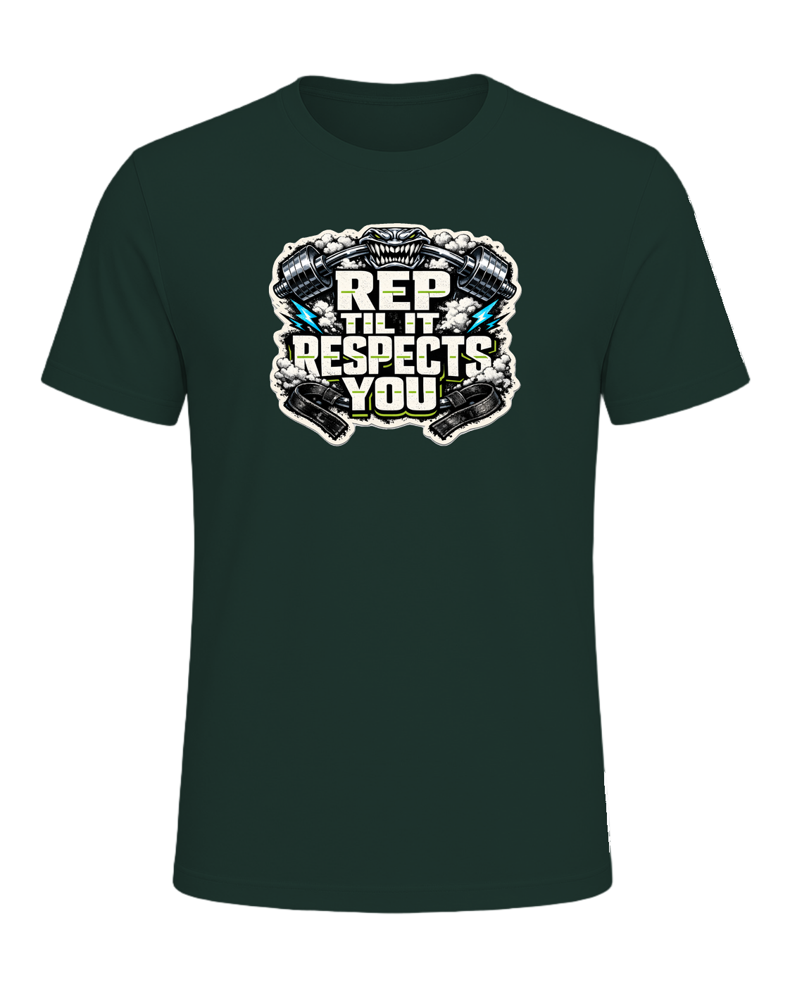 Rep Til It Respects You Tee — Forest