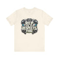 Weightlifting T-Shirt — Rep Til It Respects You — t-shirt design by Reggie