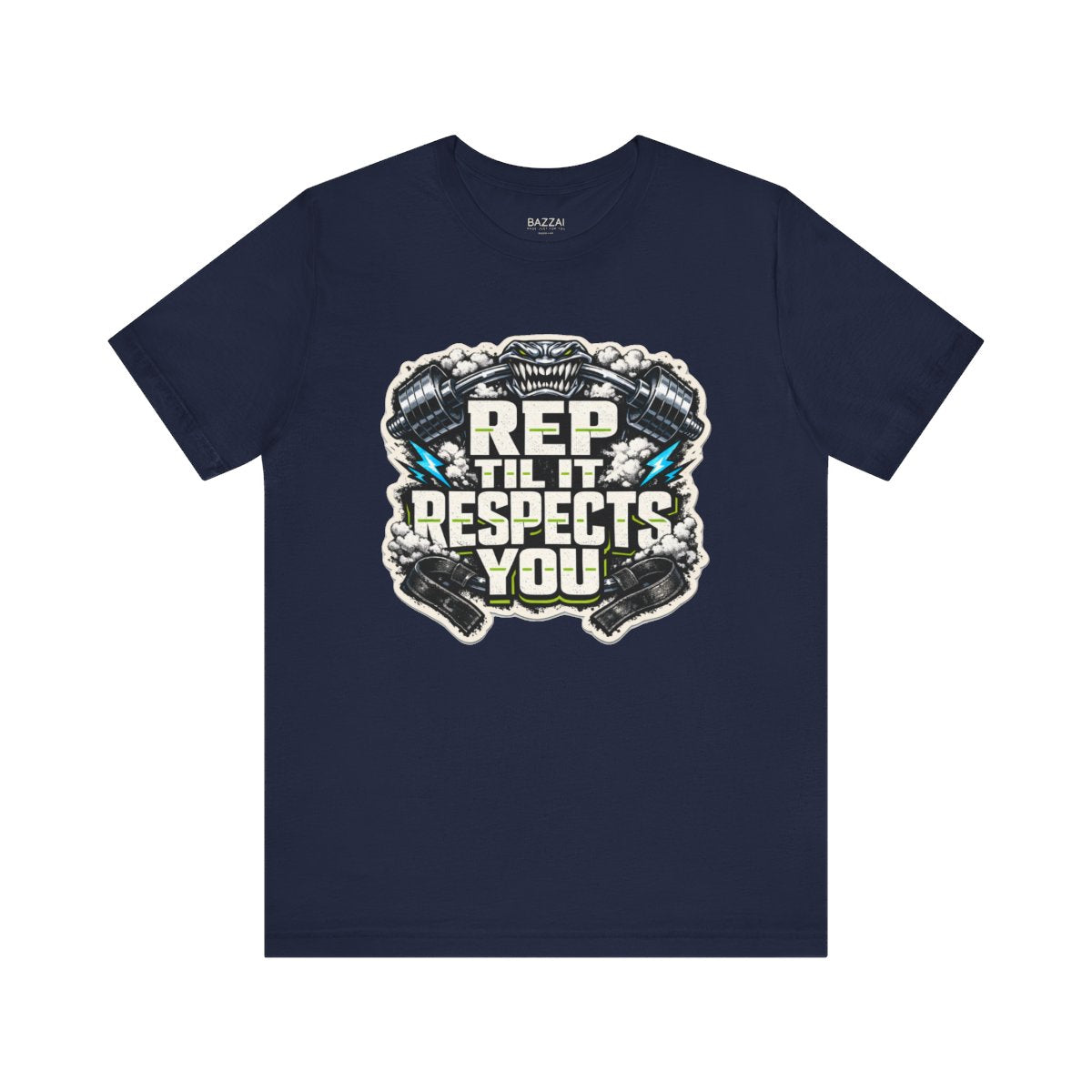 Weightlifting T-Shirt — Rep Til It Respects You — t-shirt design by Reggie