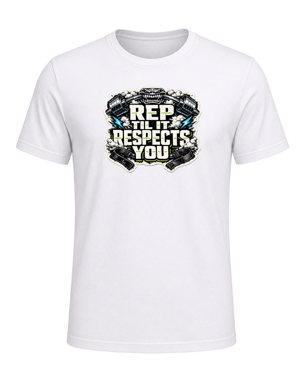 Rep Til It Respects You Tee — White