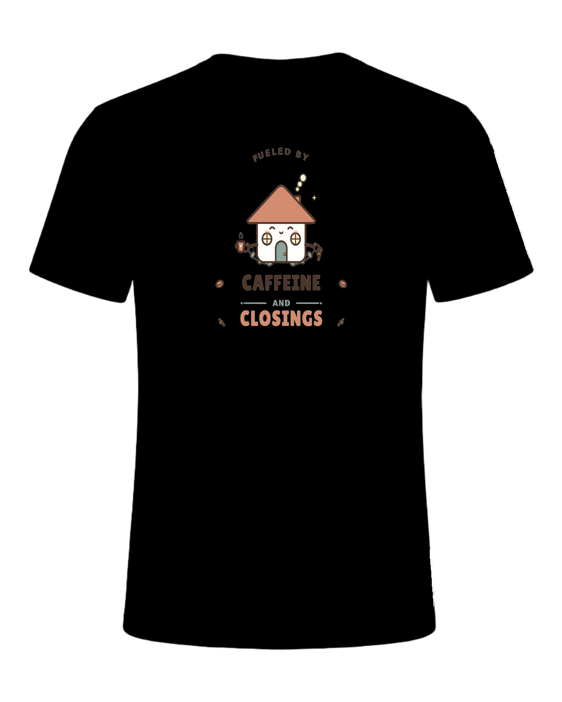 FUELED BY CAFFEINE AND CLOSINGS — Black