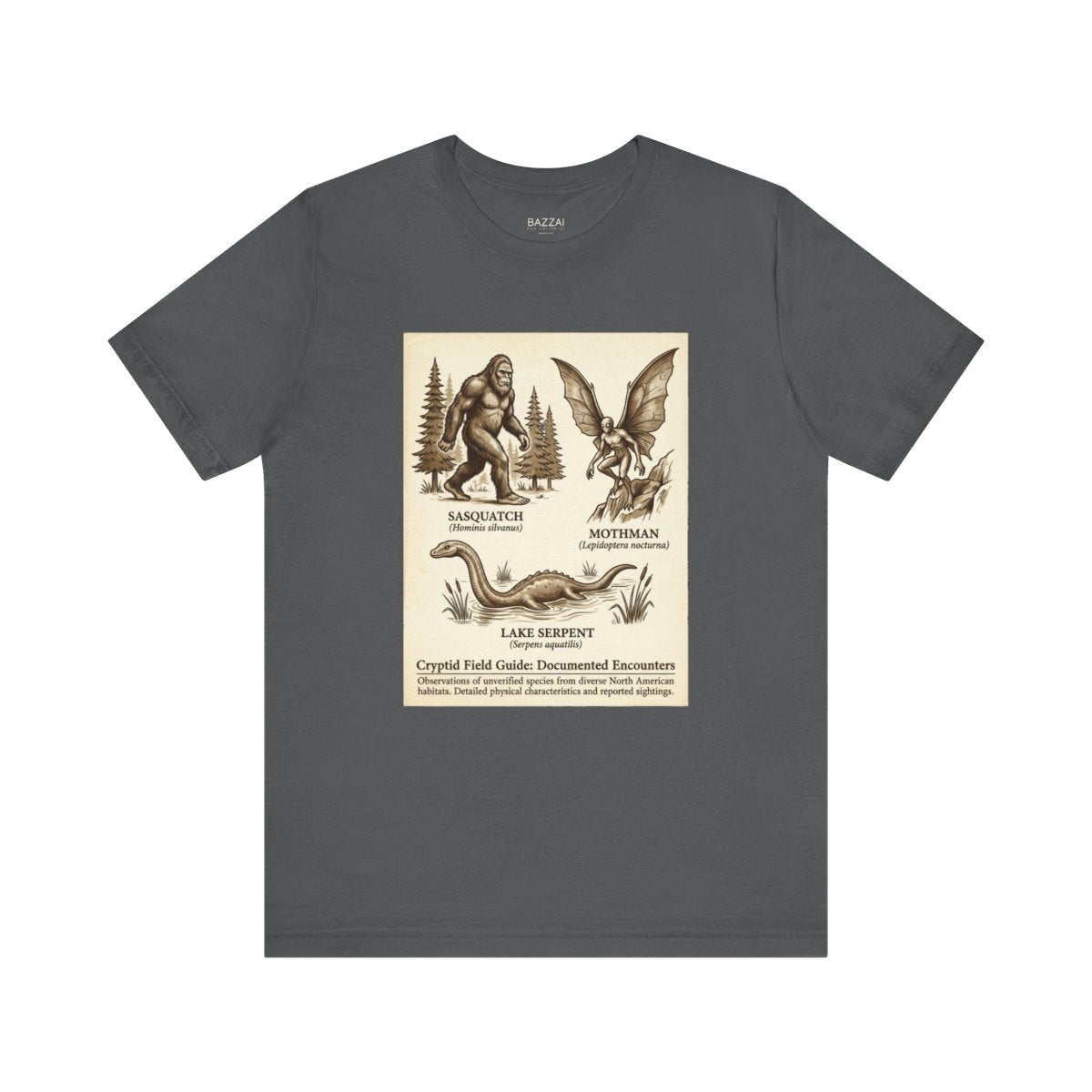 Cryptozoology T-Shirt — The Evidence Is Always Blurry — t-shirt design