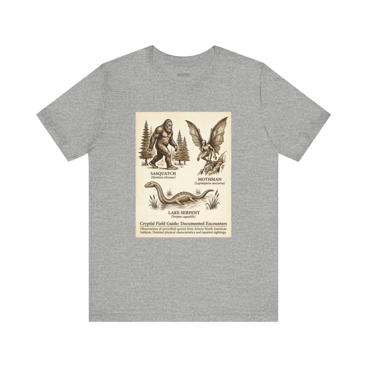 Cryptozoology T-Shirt — The Evidence Is Always Blurry — t-shirt design