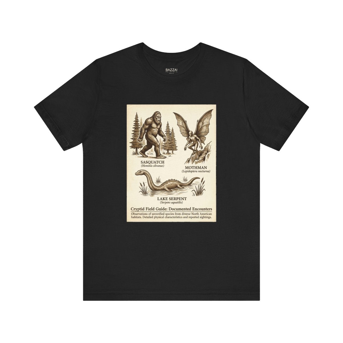 Cryptozoology T-Shirt — The Evidence Is Always Blurry — t-shirt design