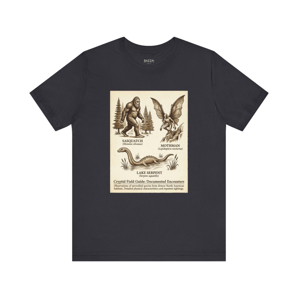 Cryptozoology T-Shirt — The Evidence Is Always Blurry — t-shirt design
