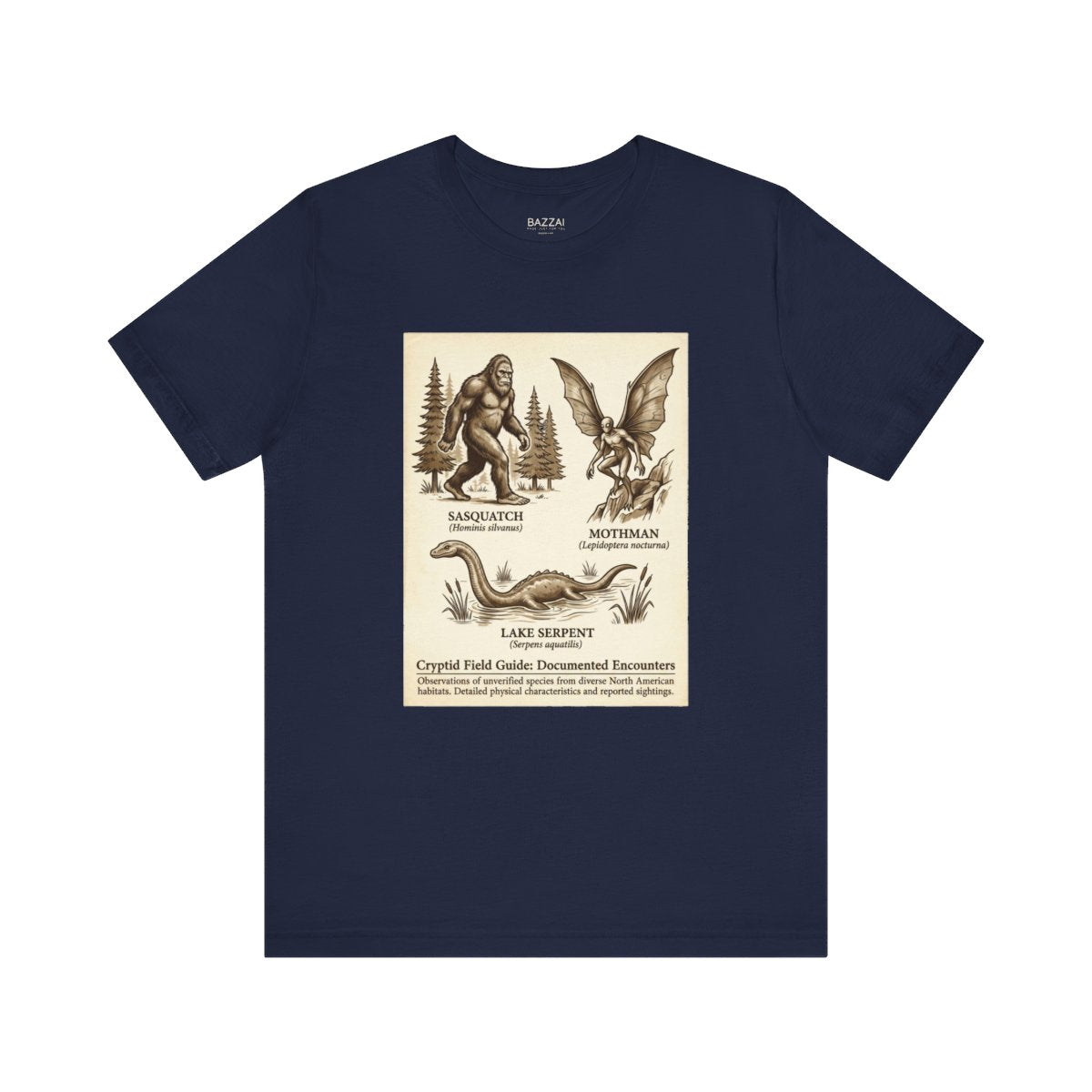 Cryptozoology T-Shirt — The Evidence Is Always Blurry — t-shirt design