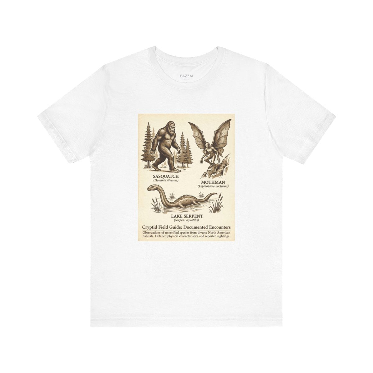 Cryptozoology T-Shirt — The Evidence Is Always Blurry — t-shirt design