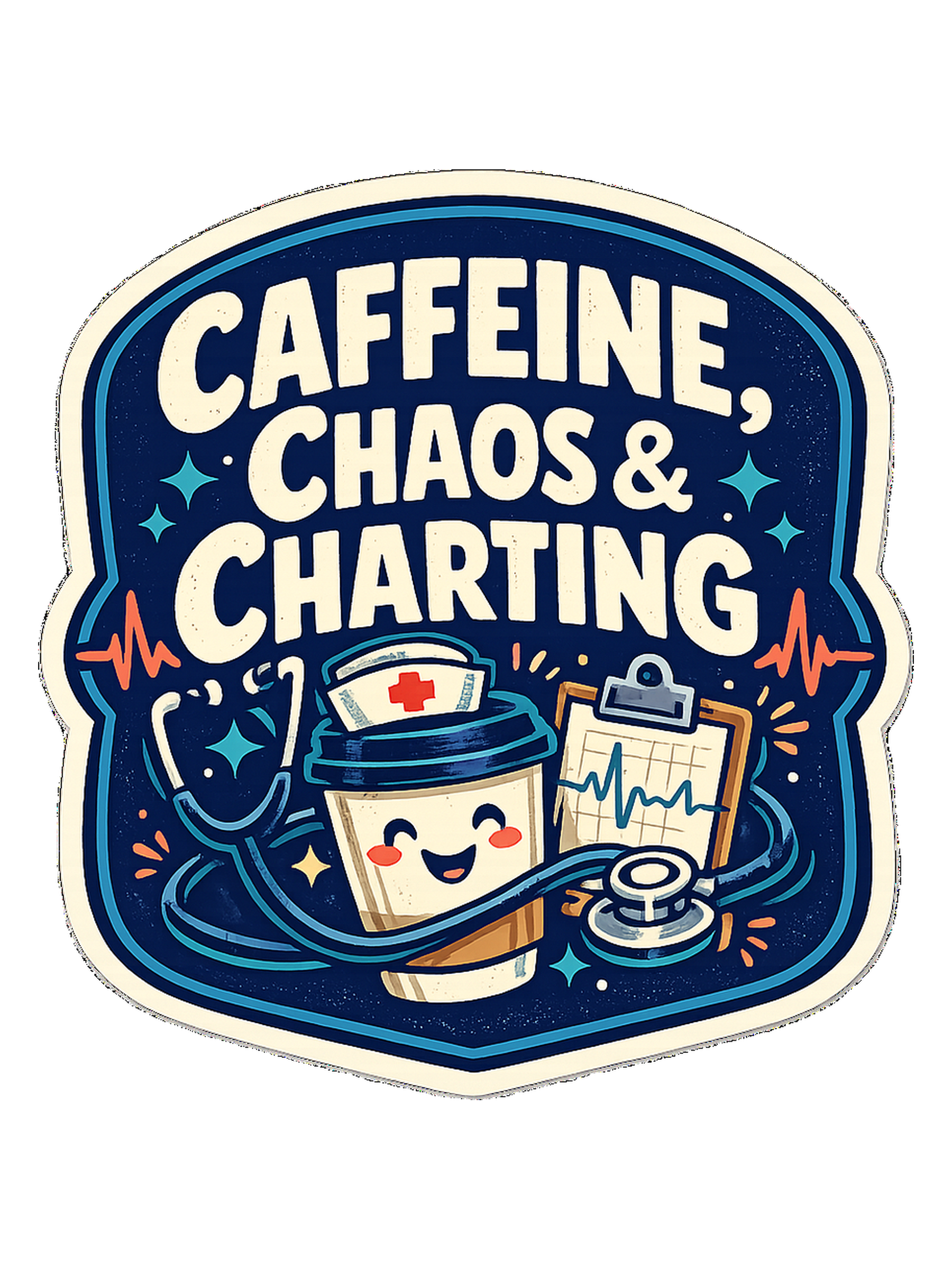 Caffeine, Chaos & Charting Tee