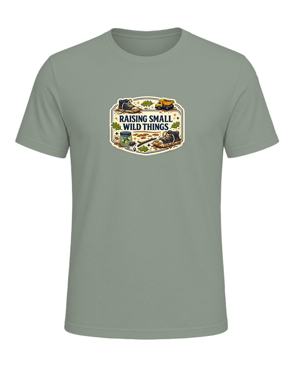 A vintage field-guide boy mom tee for anyone proudly raising small wild things. — Sage