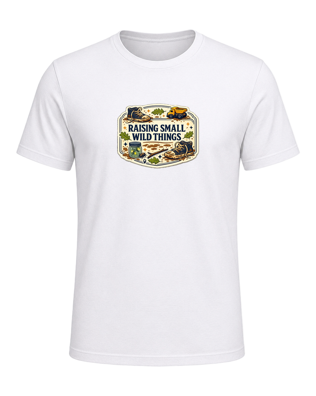 A vintage field-guide boy mom tee for anyone proudly raising small wild things. — White