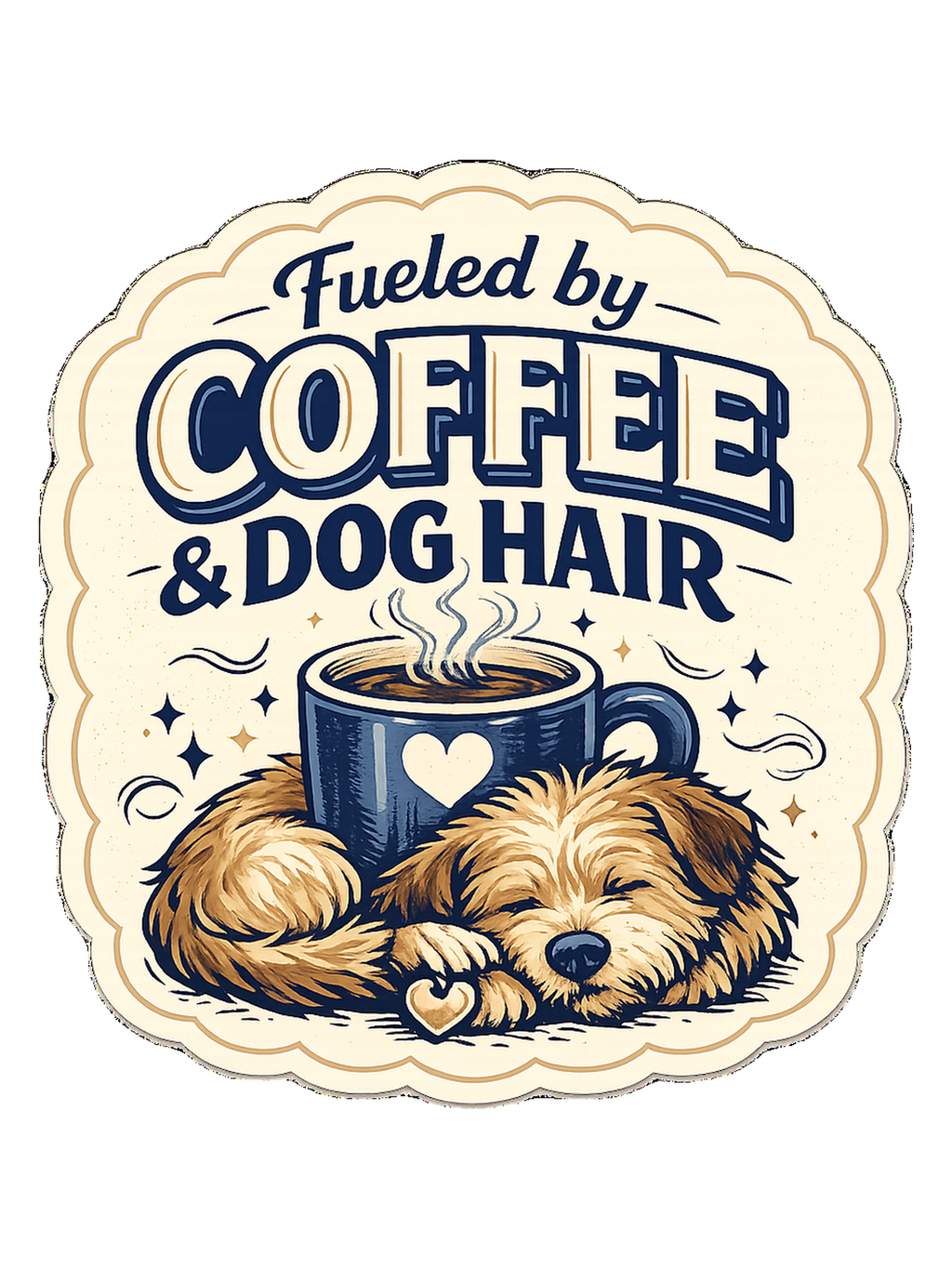 Fueled By Coffee & Dog Hair Tee