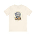 Dog Mom Coffee T-Shirt — Fueled by Coffee &amp; Dog Hair — dog mom t-shirt design by June