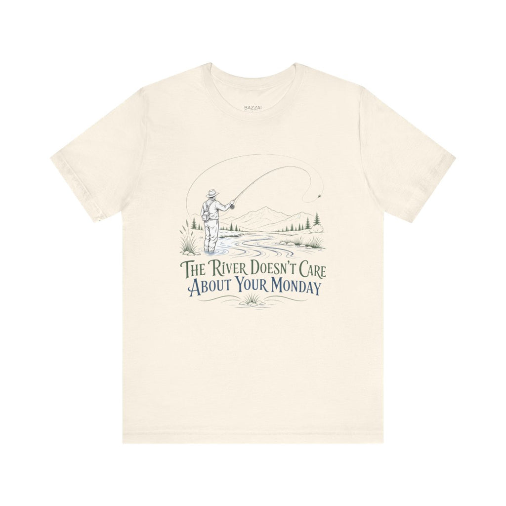 Fly Fishing T-Shirt — Standing in Cold Water on Purpose — angler t-shirt design