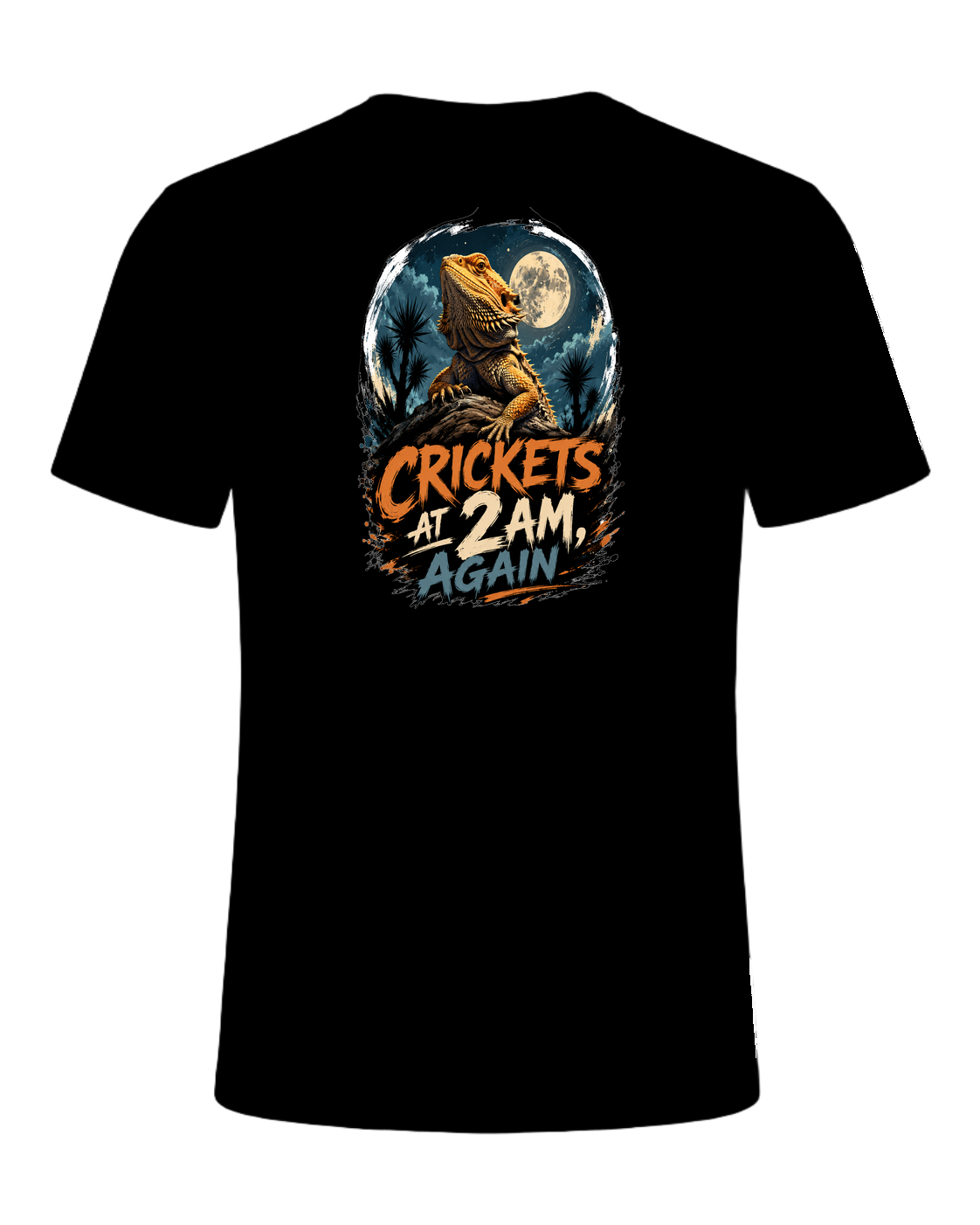 CRICKETS AT 2AM, AGAIN — Black