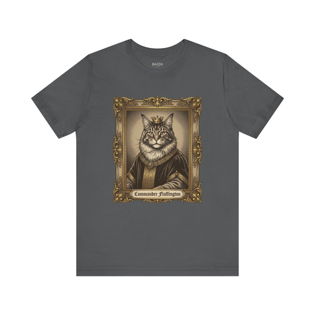 Big Cat Breed T-Shirt — Maine Coon Royalty — t-shirt design