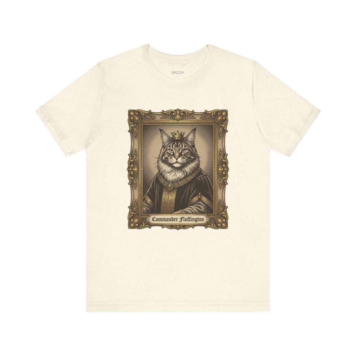 Big Cat Breed T-Shirt — Maine Coon Royalty — t-shirt design