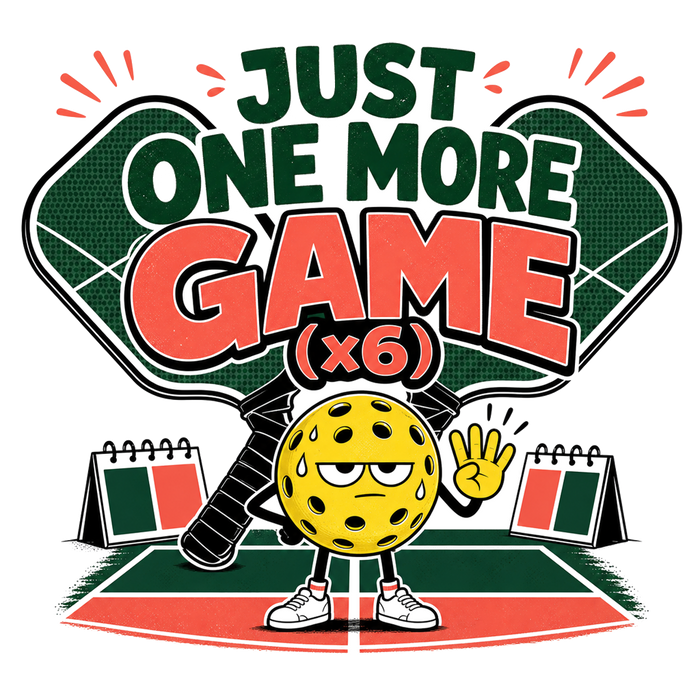 JUST ONE MORE GAME - Quirky Cartoon Tee