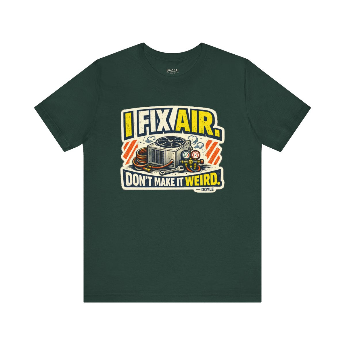 HVAC Tech T-Shirt — The One Everyone Calls — t-shirt design by Hank