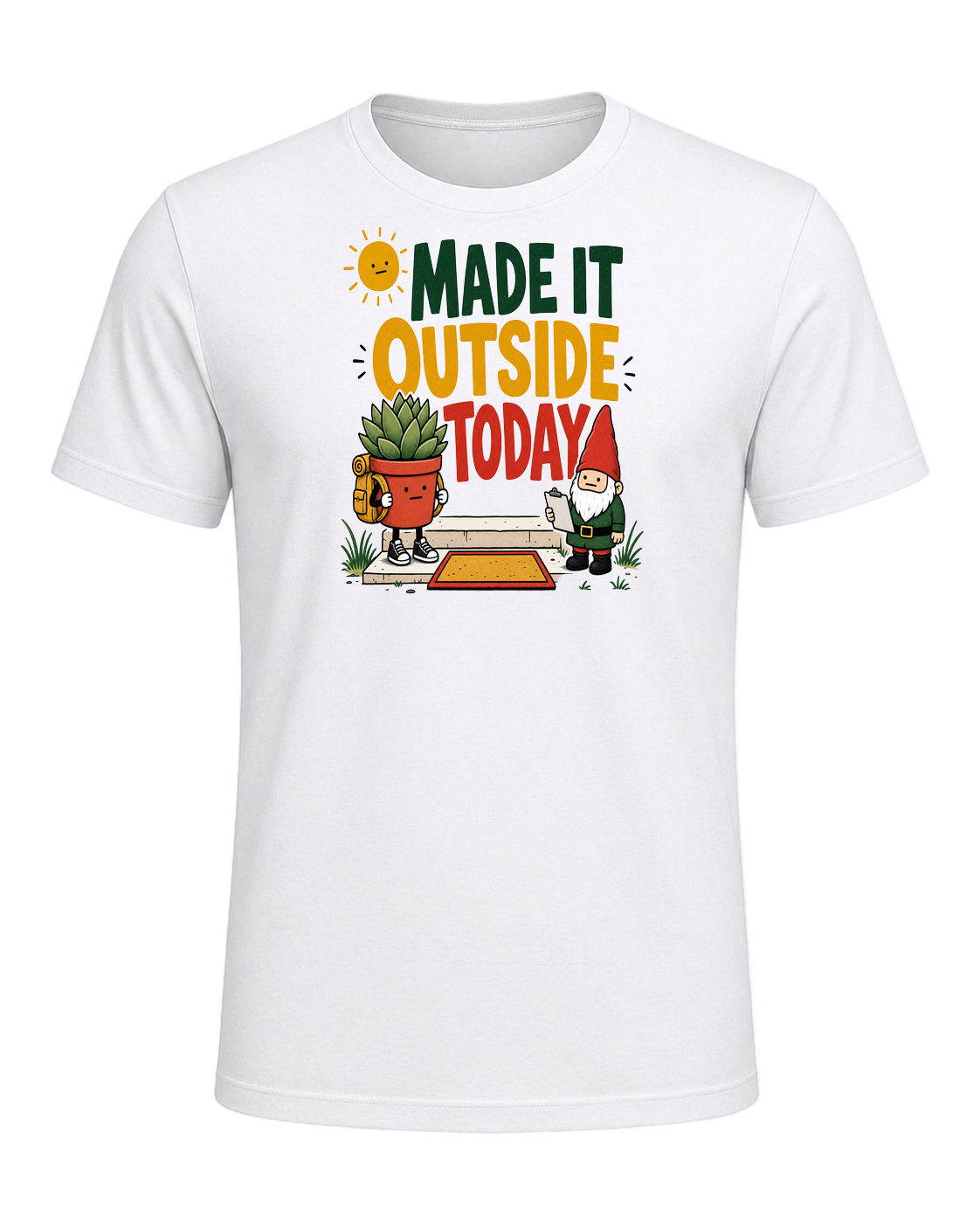 MADE IT OUTSIDE TODAY — White