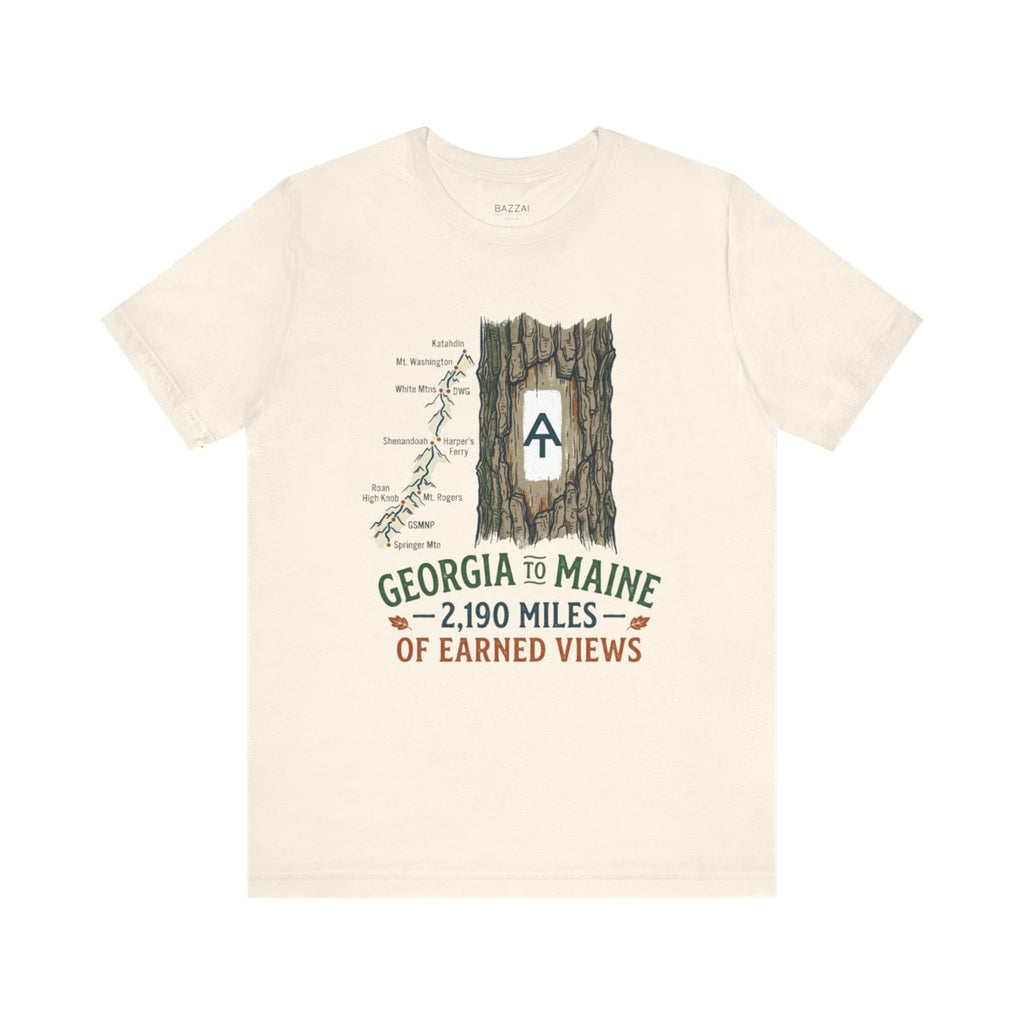 Appalachian Trail T-Shirt — Georgia to Maine, on Foot — trail t-shirt design