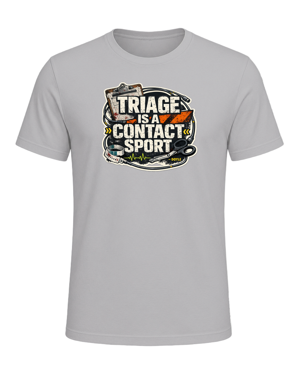 Triage Is A Contact Sport Tee — Athletic Heather