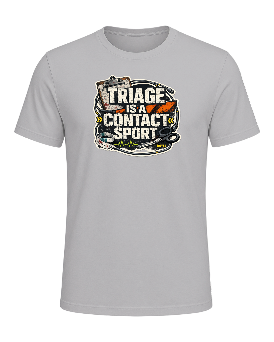 Triage Is A Contact Sport Tee — Athletic Heather