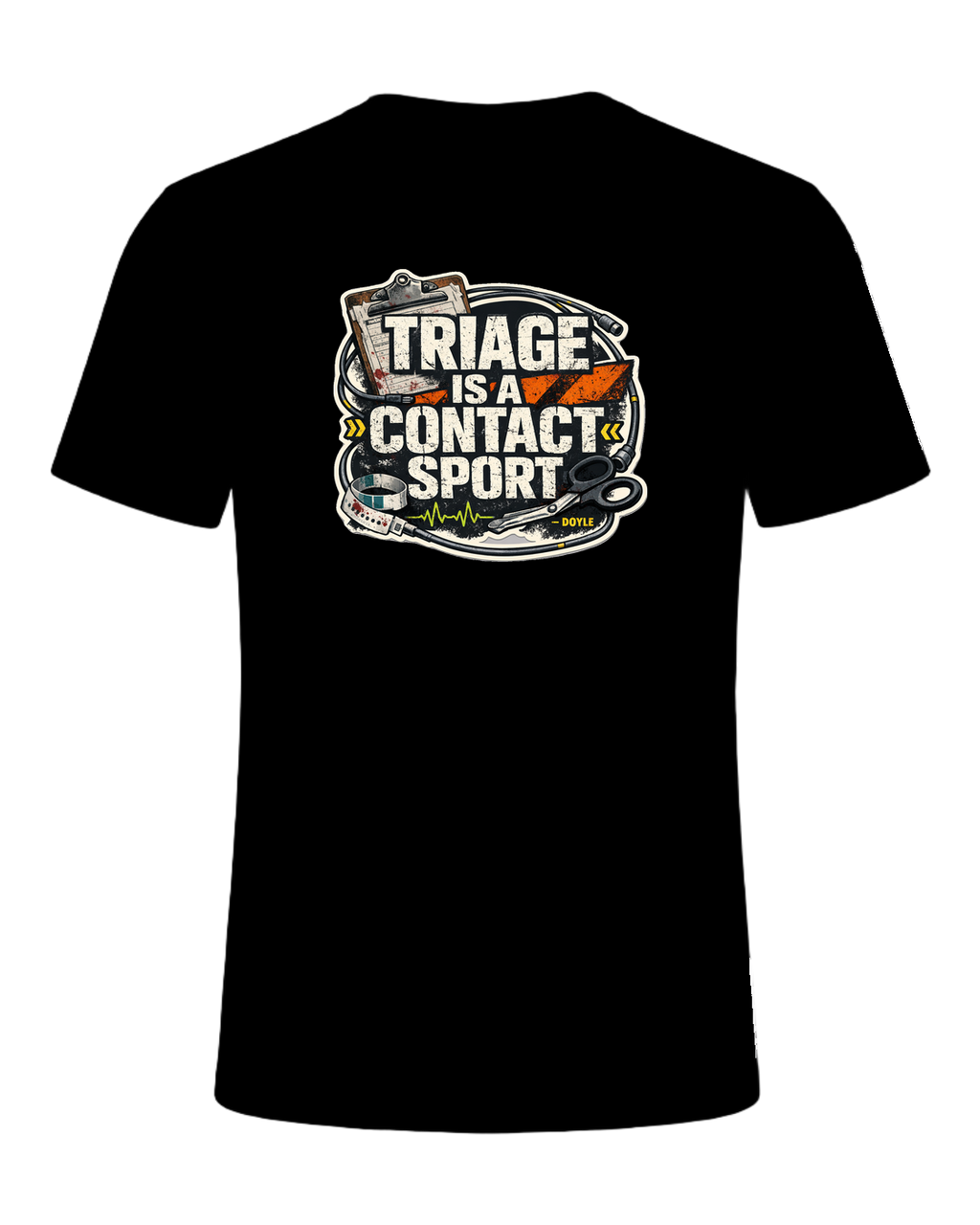 Triage Is A Contact Sport Tee — Black