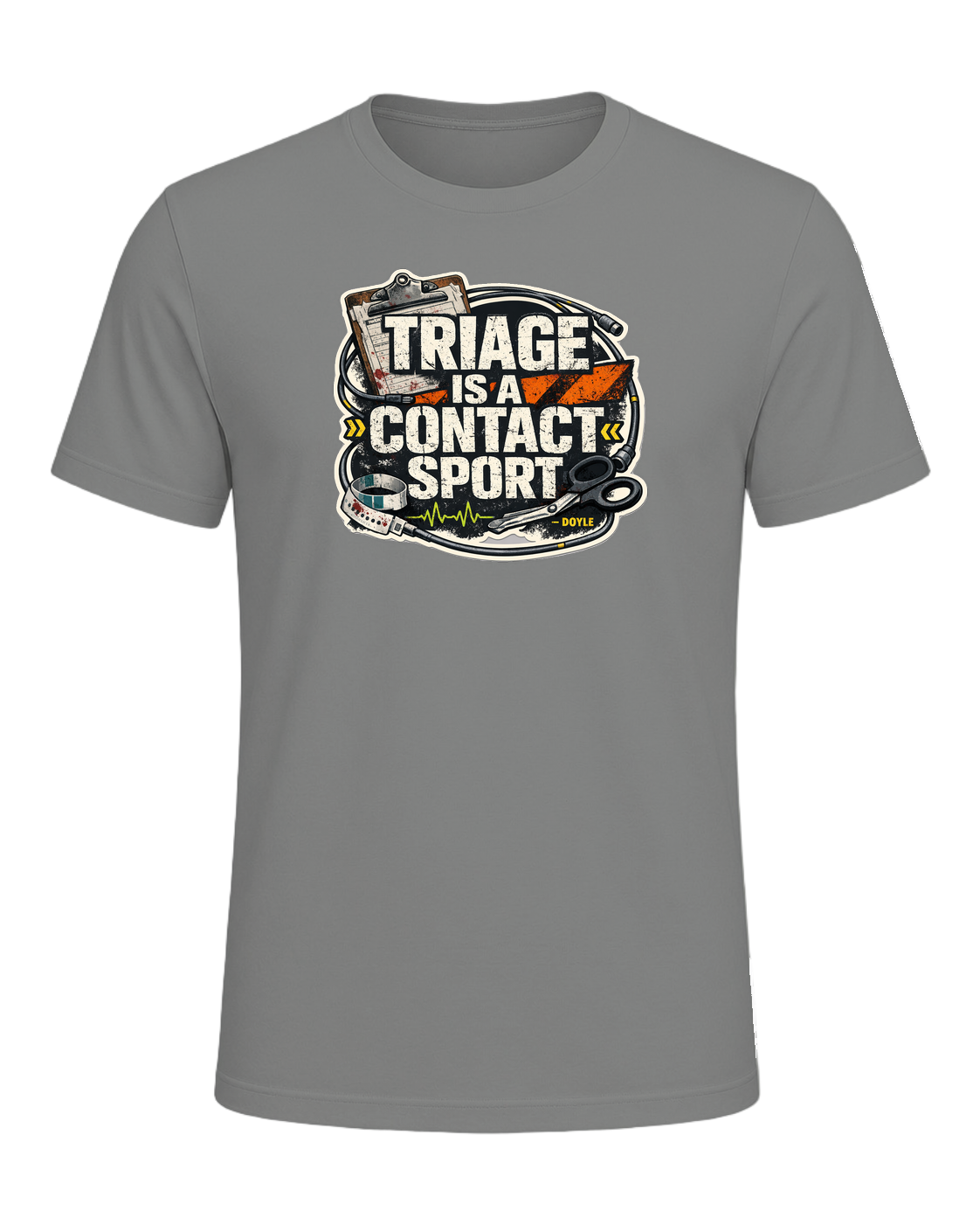 Triage Is A Contact Sport Tee — Deep Heather