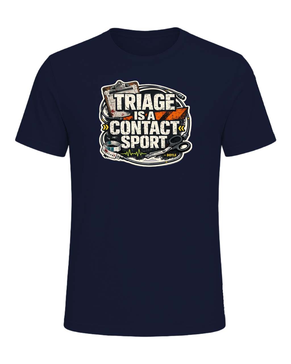Triage Is A Contact Sport Tee — Navy