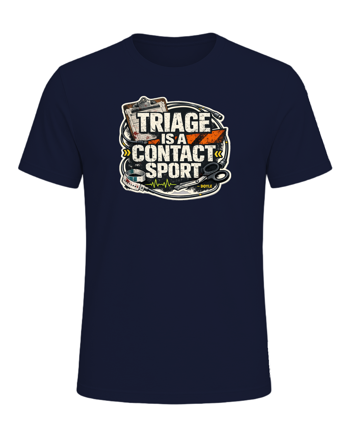 Triage Is A Contact Sport Tee — Navy