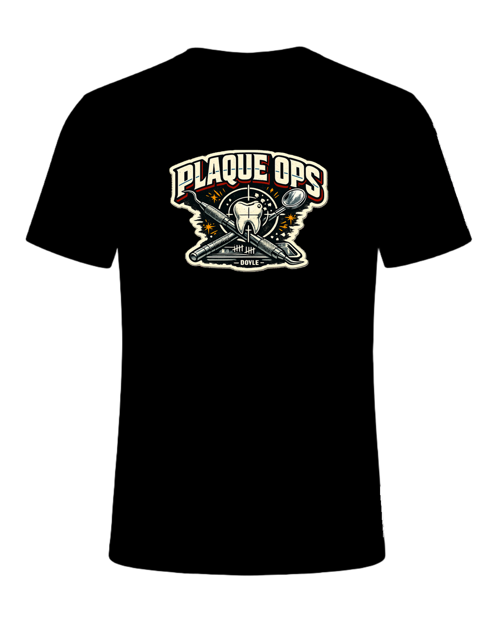 Plaque Ops Tee — Black