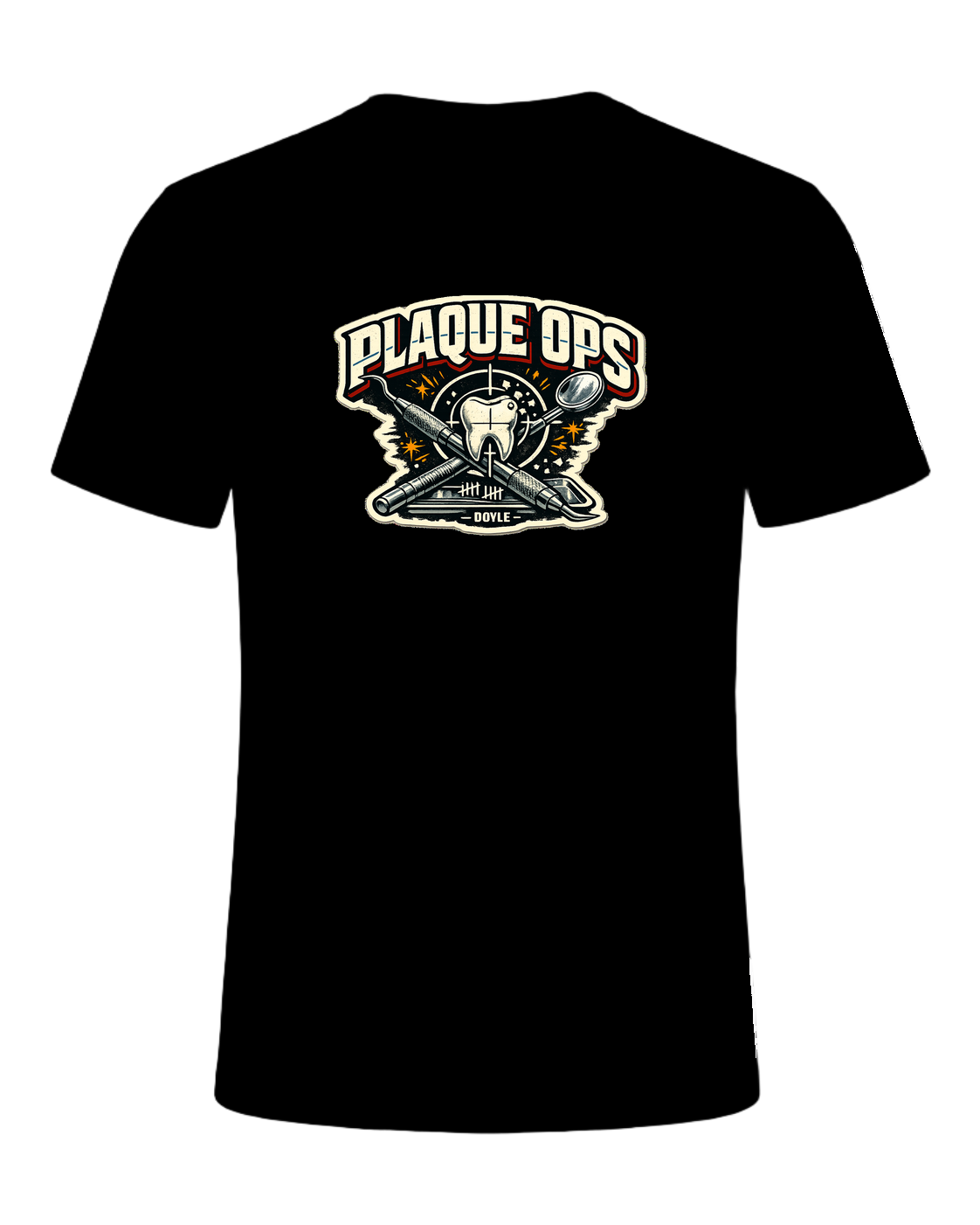 Plaque Ops Tee — Black