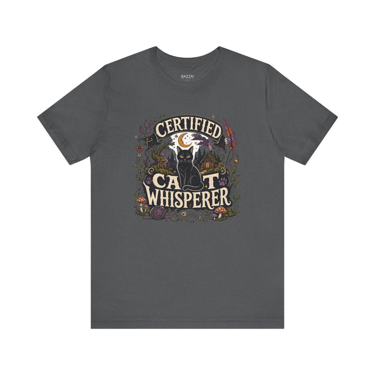 Cat Lover Gift T-Shirt — Certified Cat Whisperer — t-shirt design