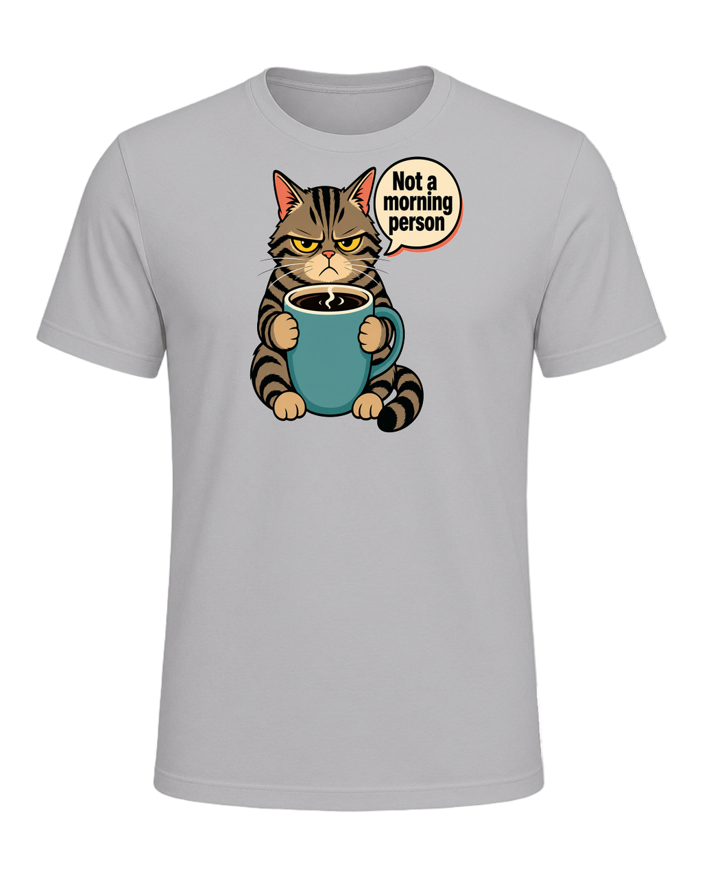 Grumpy Tabby Coffee — Athletic Heather